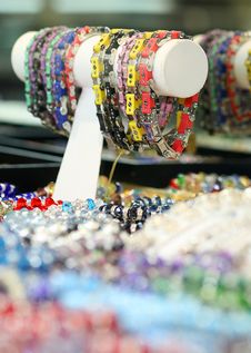 Colorful Bracelets On Display Royalty Free Stock Photo Colorful Bracelets On Display Royalty Free Stock Photo