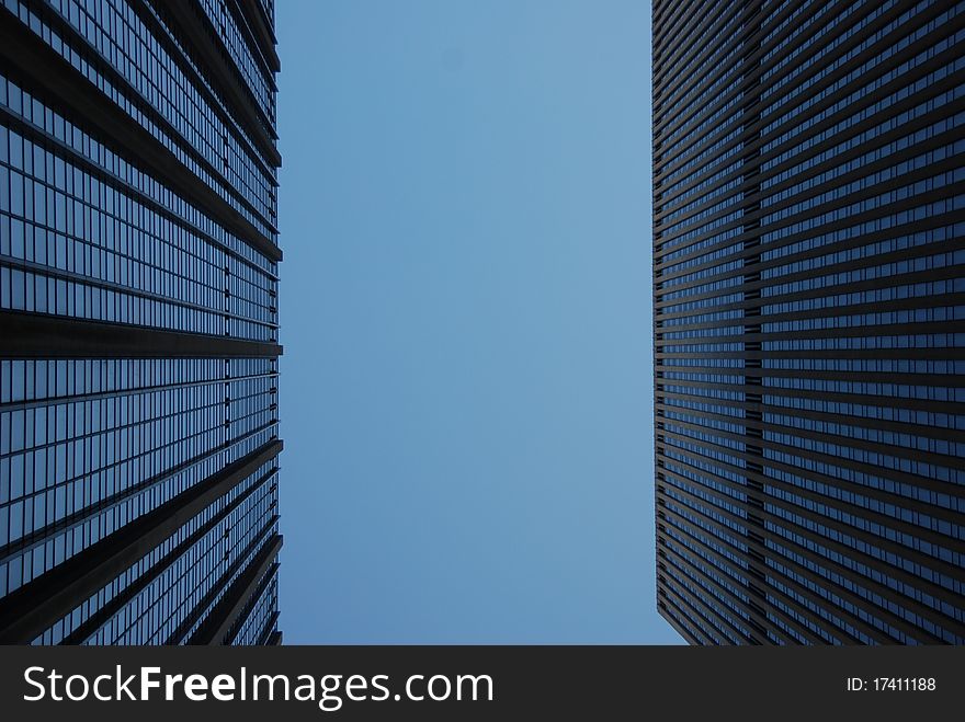 two Modern building in New York City