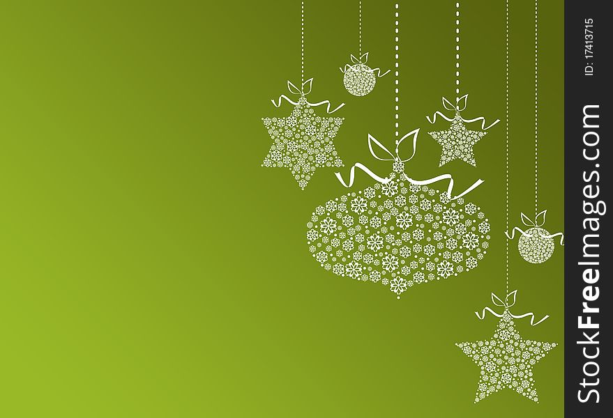 Green christmas new year background. Green christmas new year background