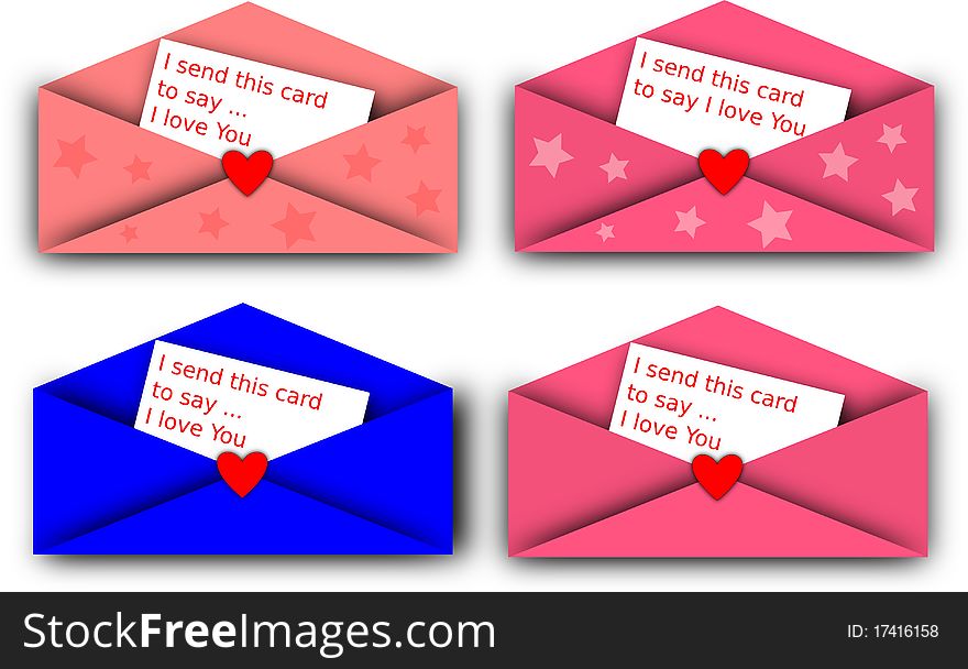 Valentine card in vector format