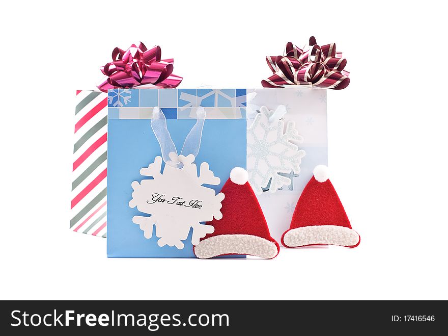 Custom Text Space on Gift Tag on Gift Bags. Custom Text Space on Gift Tag on Gift Bags