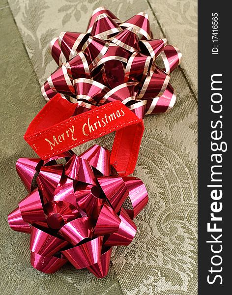 Christmas Elegance With Small Banner And Bows