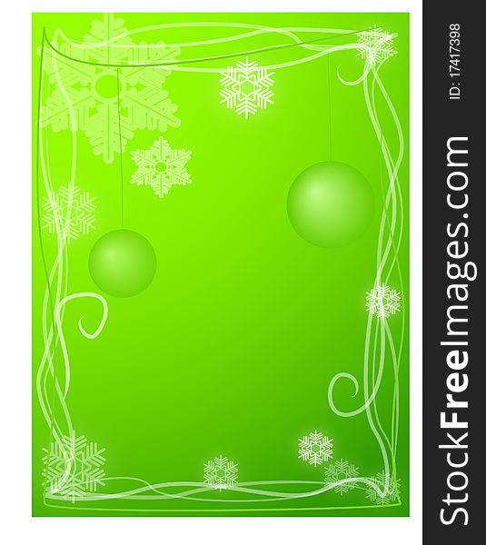 Green merry christmas background