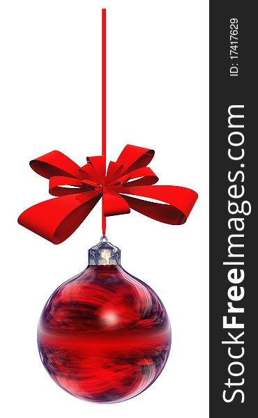 High resolution Christmas ornament isolated