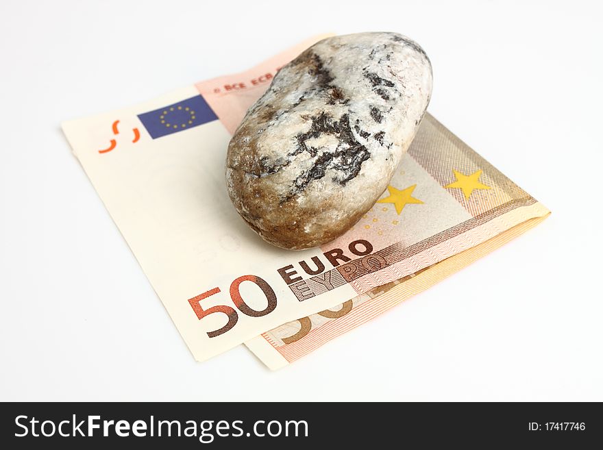 Fifty euros under a rock