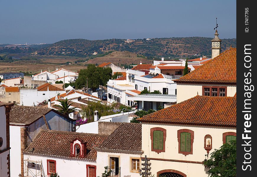 Panorama of a small Portuguese town