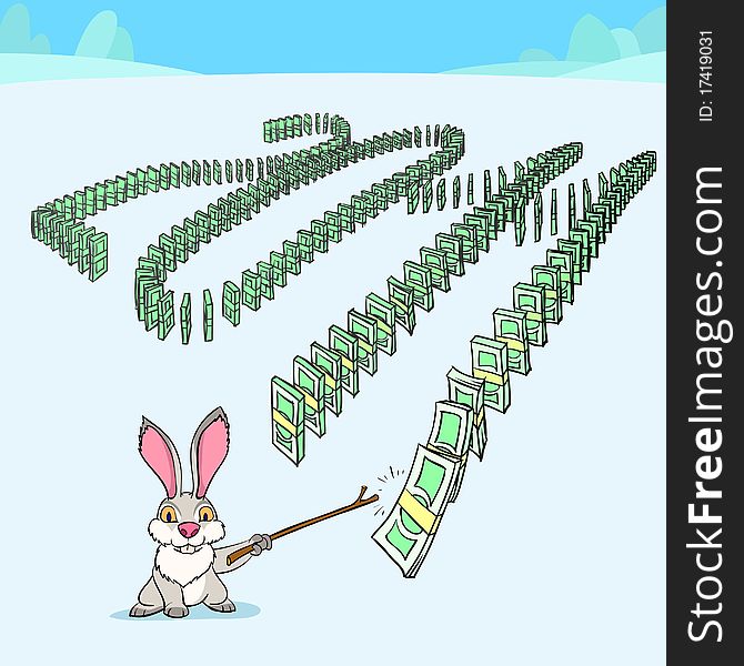 Rabbit is starting the domino effect of money. Rabbit is starting the domino effect of money