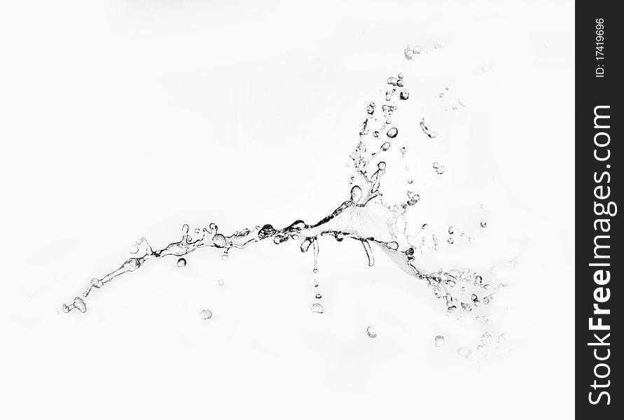 Water splashes on white background. Water splashes on white background