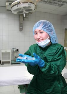 Nurse With Syringe Royalty Free Stock Photos Nurse With Syringe Royalty Free Stock Photos