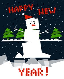 Cubic Snowman Stock Images Cubic Snowman Stock Images
