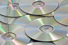 The Compact Disks. Stock Photography