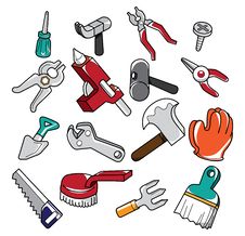 Doodle Tools Royalty Free Stock Photography Doodle Tools Royalty Free Stock Photography