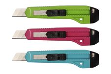 Retractable Knifes Royalty Free Stock Images Retractable Knifes Royalty Free Stock Images