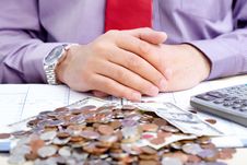 Businessman And Money Royalty Free Stock Images Businessman And Money Royalty Free Stock Images