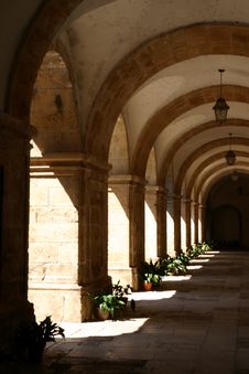 Arcades In Monastery Stock Images