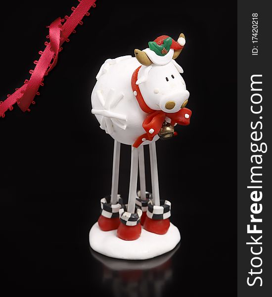 Christmas Ornament Cow