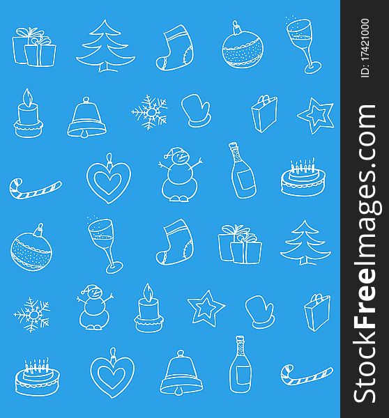 Heppy new year seamless background. Heppy new year seamless background