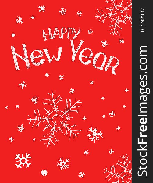 Happy new year greetings card. Happy new year greetings card