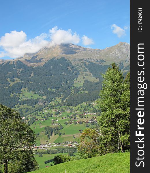 Village View At Jungefrau , Switzerland