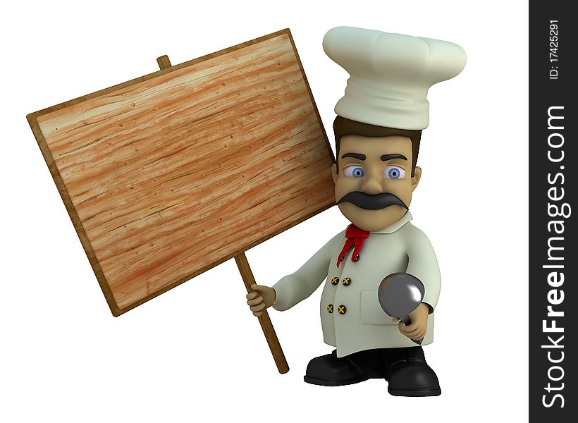The cook with the tablet