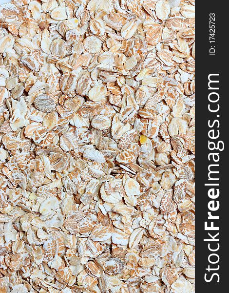 Wheat and oats flakes