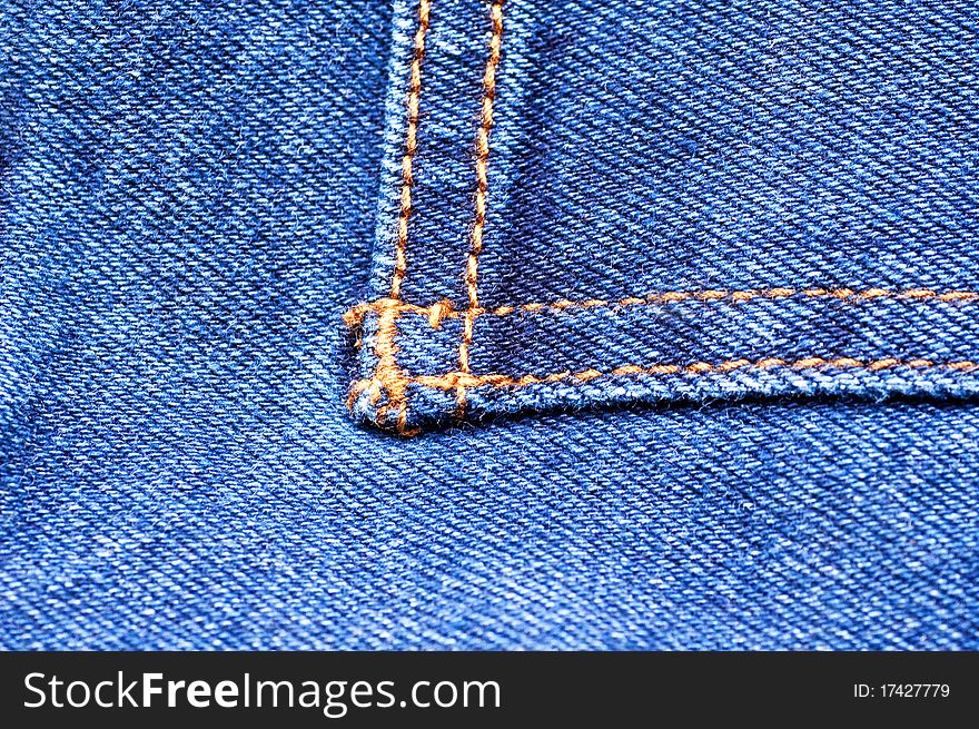 Jeans close up for a textural background