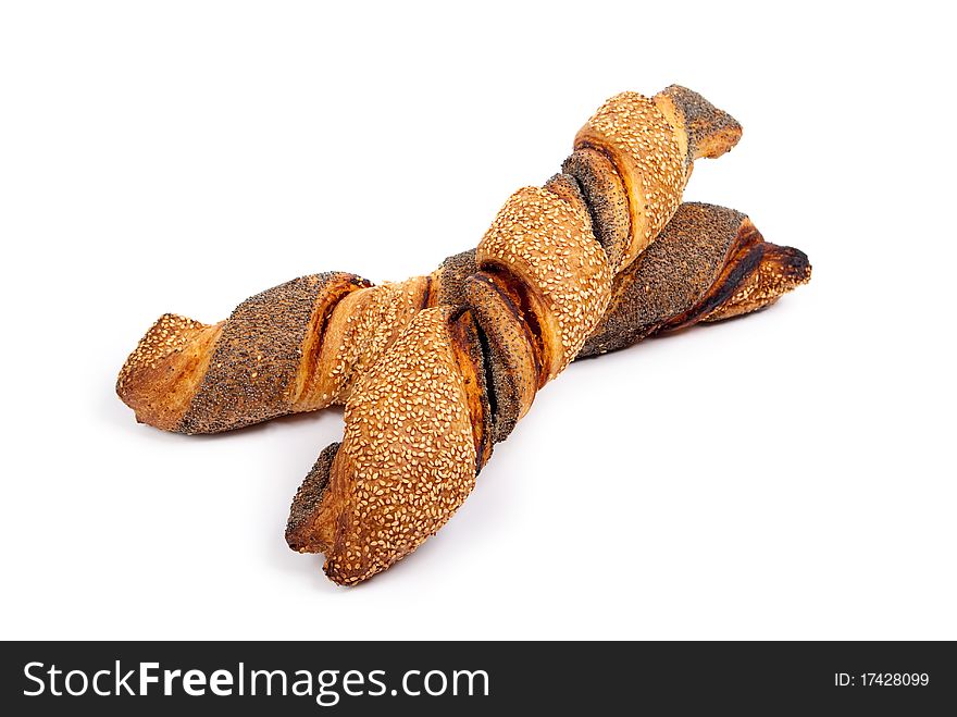 Baguettes with sesame and poppy seeds