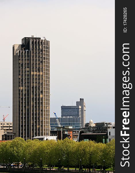 Example of London's architecture on the southbank of the river thames. Example of London's architecture on the southbank of the river thames.