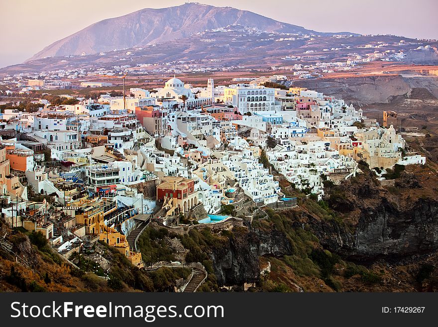 Sunset On Santorini