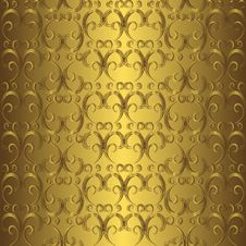 Golden Seamless Pattern Stock Photography Golden Seamless Pattern Stock Photography