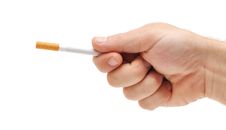 Hand Gives A Cigarette Stock Photo Hand Gives A Cigarette Stock Photo