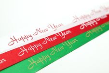 Red/White/Green Ribbon Stock Image Red/White/Green Ribbon Stock Image