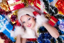 Santa Claus Girl Stock Photography Santa Claus Girl Stock Photography