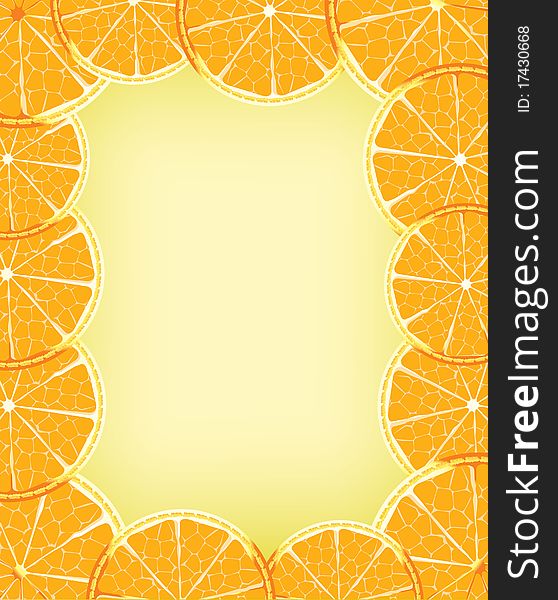 Background with oranges for greating card. Background with oranges for greating card