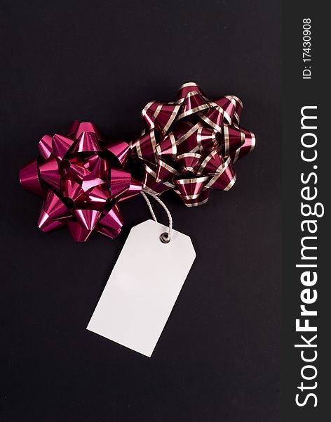 Christmas Shopping Concept With Blank Sales Tag
