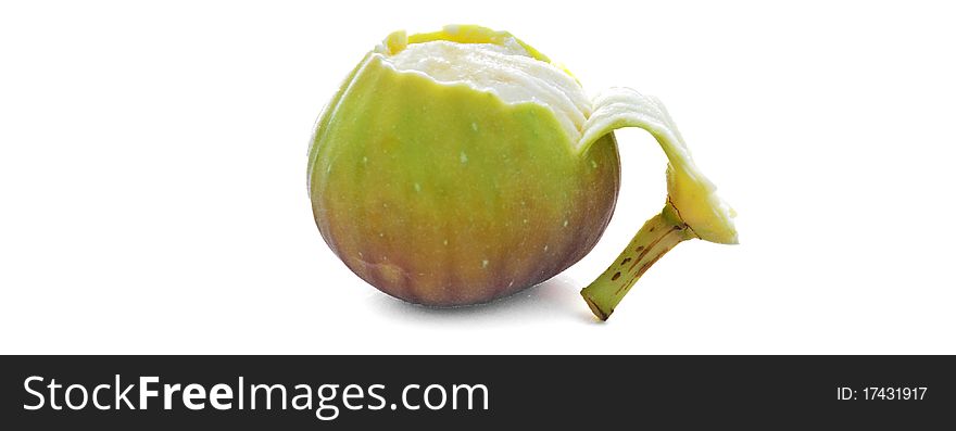 Ripe figs of Spanish origin isolated