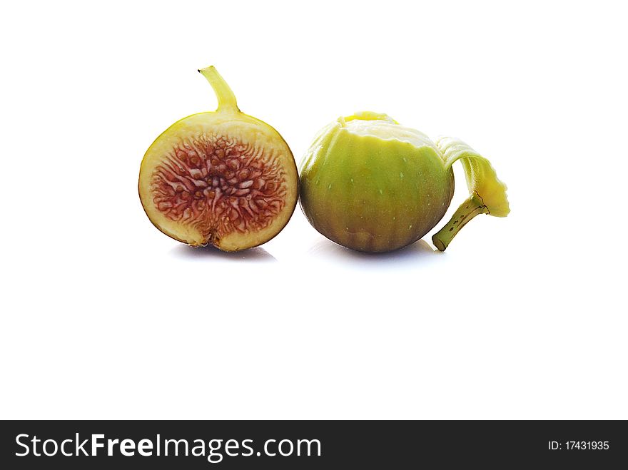 Figs of Spanish origin on white