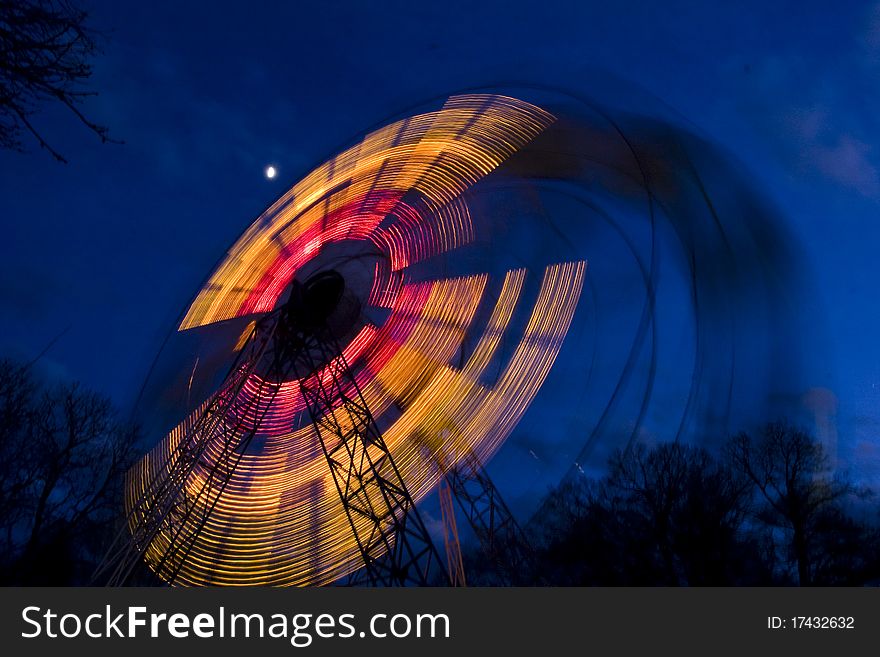 Ferris Wheel By Night