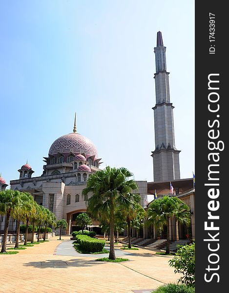 Beautiful mosque in Putrajaya,Malaysia.