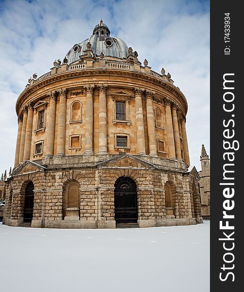 The Radcliffe Camera in winter time, Oxford