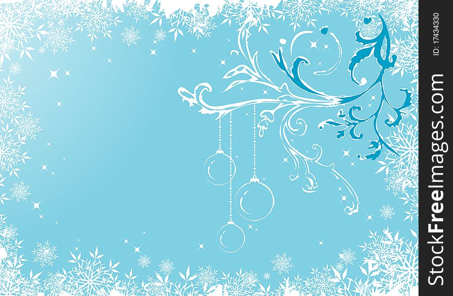Abstract Christmas background, illustration