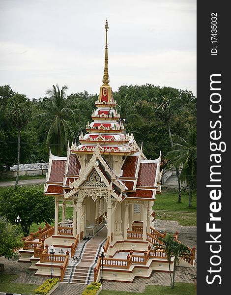 Wat Chalong in Phuket Thailand one of five buildings