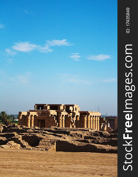 Ruins in desert, egypt, africa