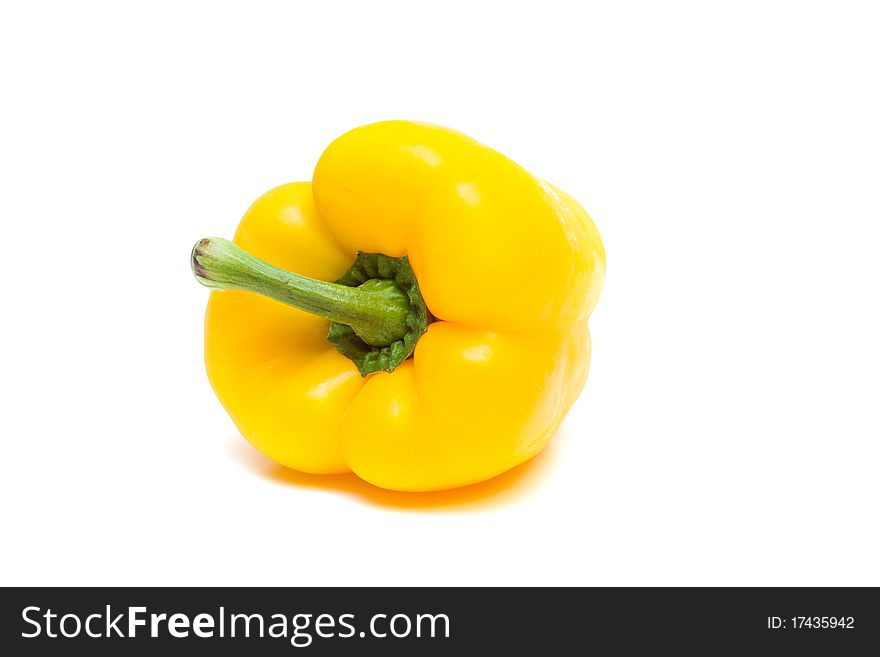 Yellow pepper isolated on a white background. Yellow pepper isolated on a white background.