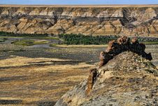Badlands Formation And River Stock Images Badlands Formation And River Stock Images