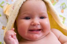 Baby After Bath Royalty Free Stock Photography
