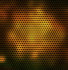 Metal Grid With Round Holes Royalty Free Stock Images