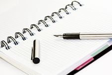 Paper Notebook With Fountain Pen On It Royalty Free Stock Images Paper Notebook With Fountain Pen On It Royalty Free Stock Images