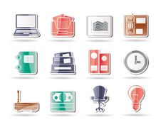 Business And Office Icons Stock Photo Business And Office Icons Stock Photo