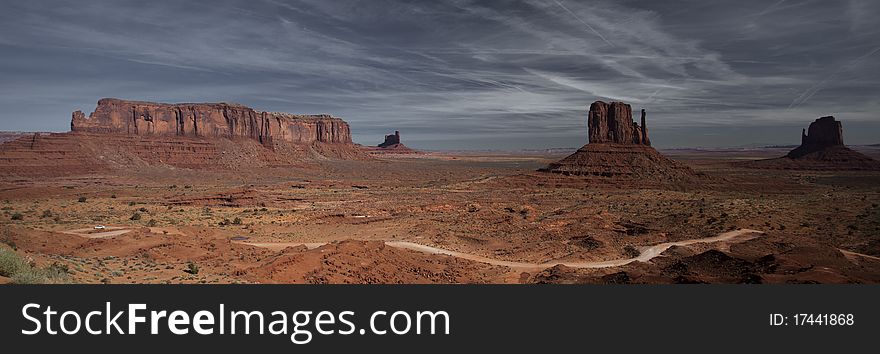 Monument Valley Navajo Tribal Park, Arizona and Utah.